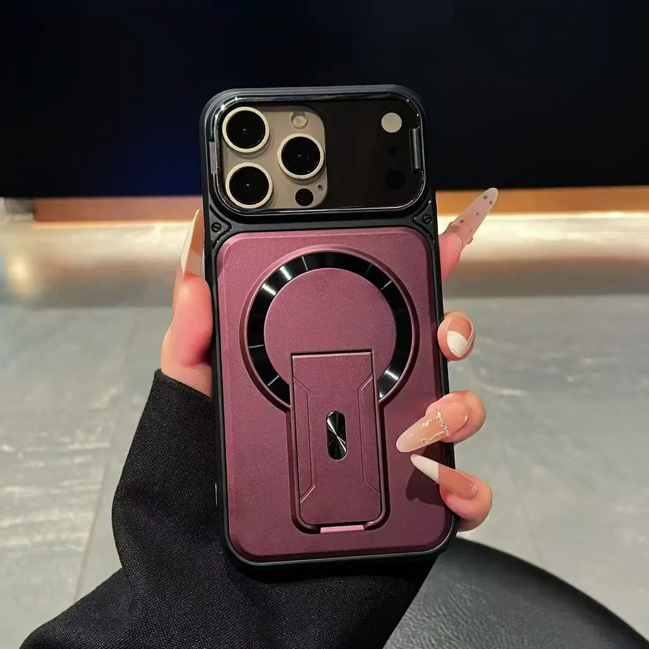 Camera Lens Protector - Складной чехол-подставка с магнитной защитой для